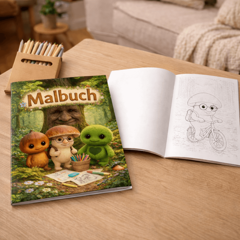 Malbuch "Abenteuer im Mooswald"