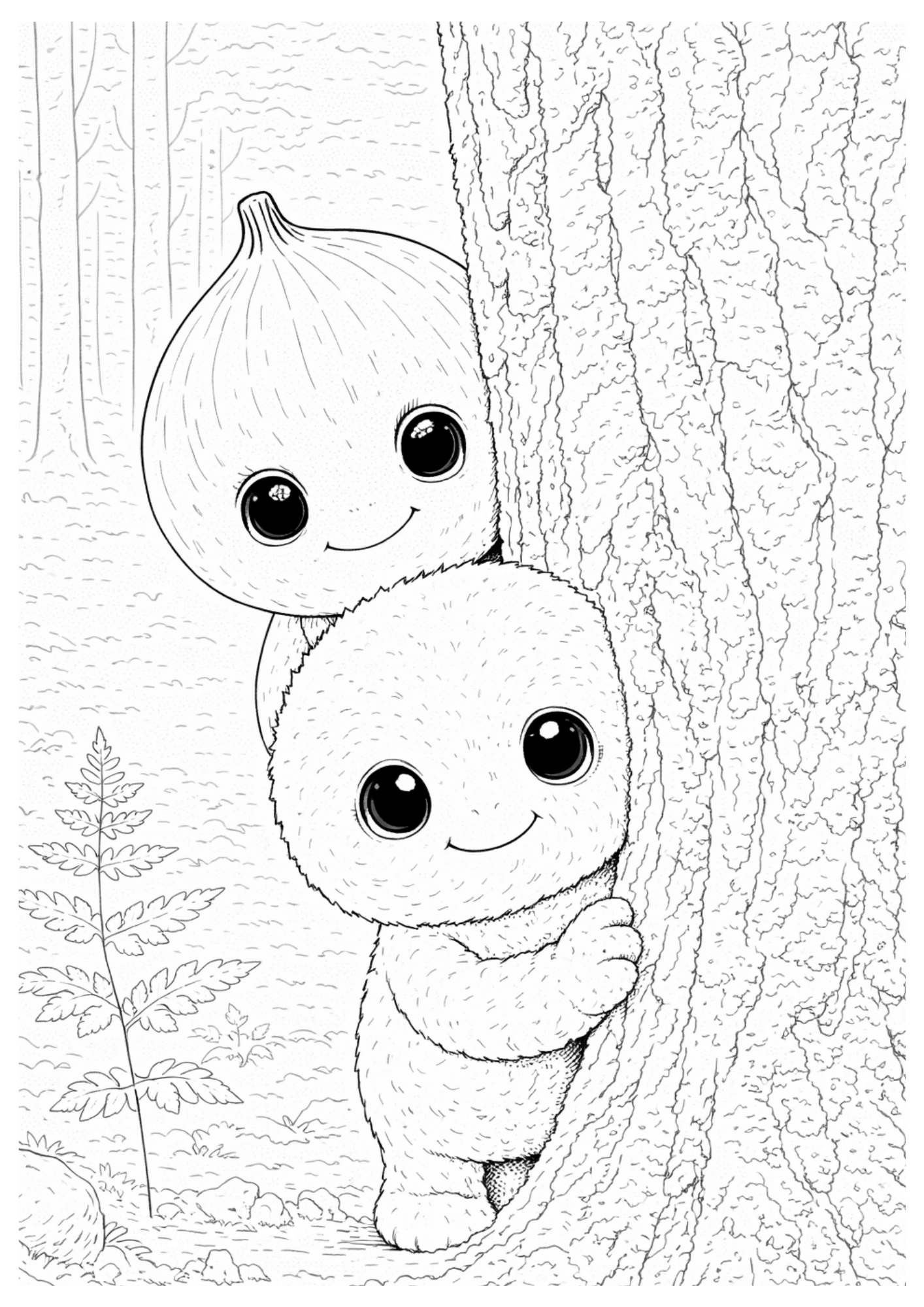 Malbuch "Abenteuer im Mooswald"