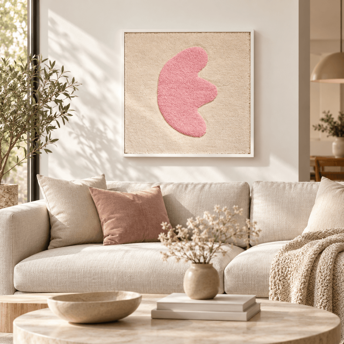 framed "Seashell" tapestry
