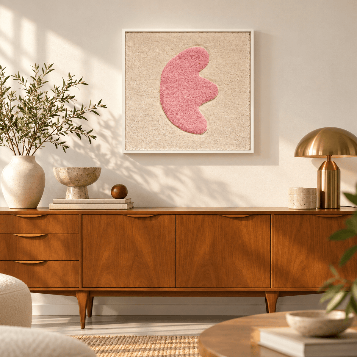framed "Seashell" tapestry