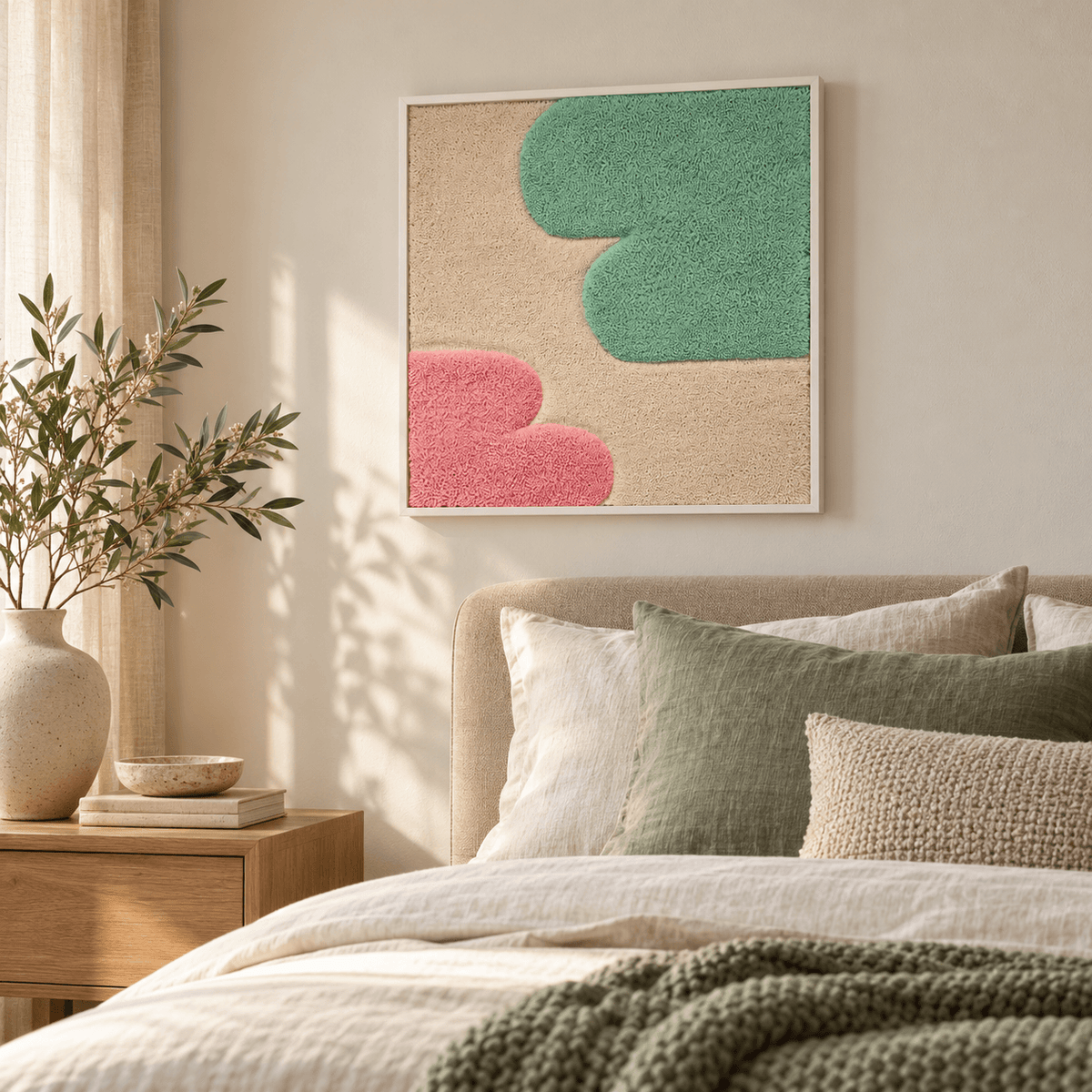 framed wall hanging "Shapes"