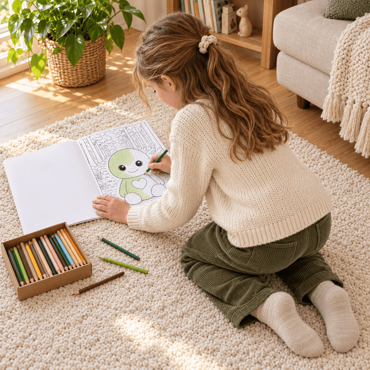 Kinderbuch und Malbuch-Set – Moosi & Maroni im Mooswald