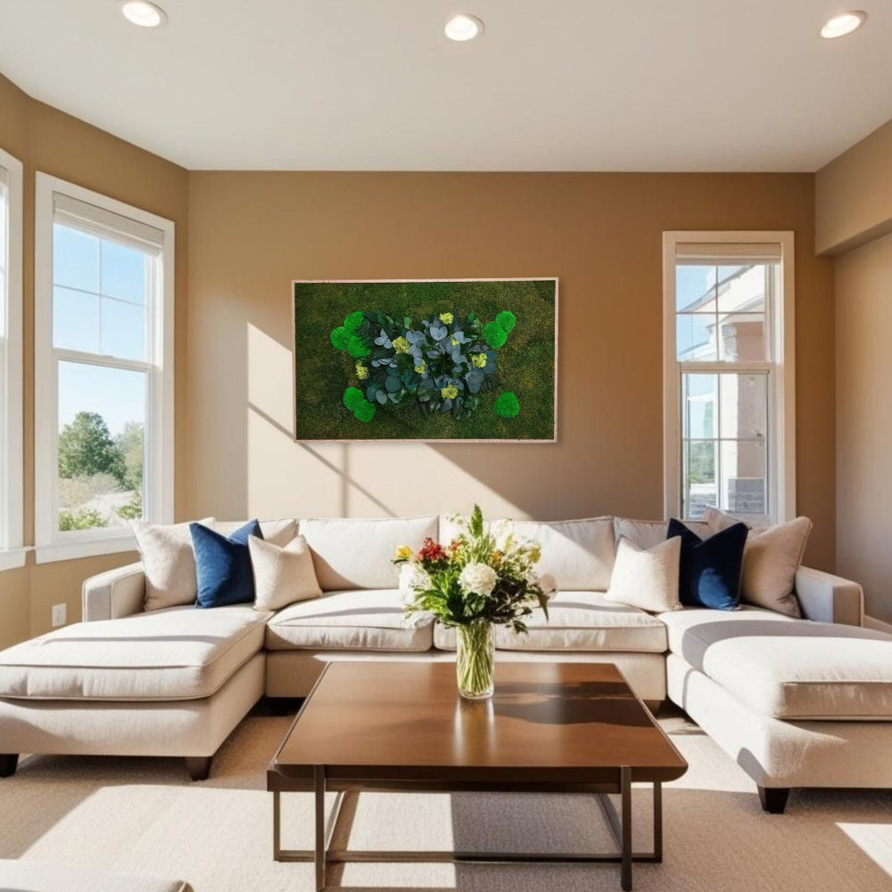 Pflanzenbild im Vollholzrahmen