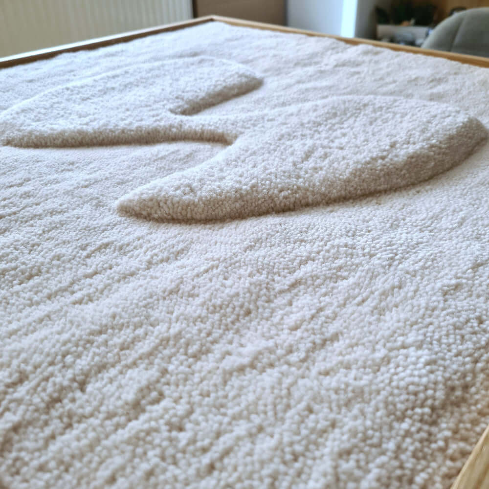 gerahmter Wandteppich "organic"