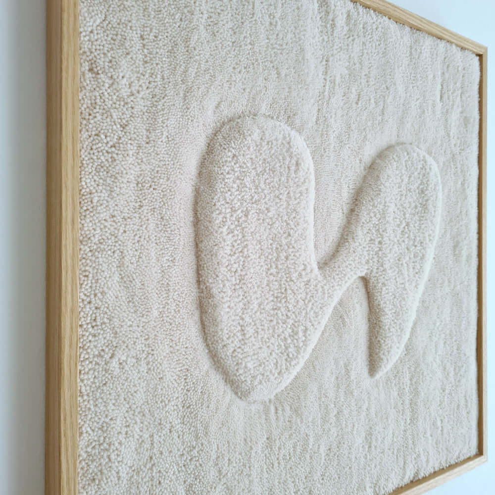 gerahmter Wandteppich "organic"