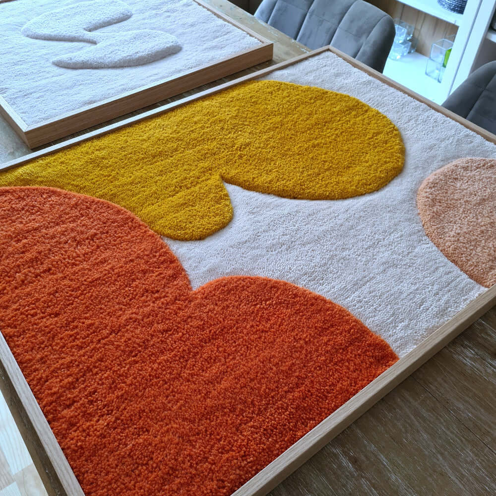 gerahmter Wandteppich "sundown"