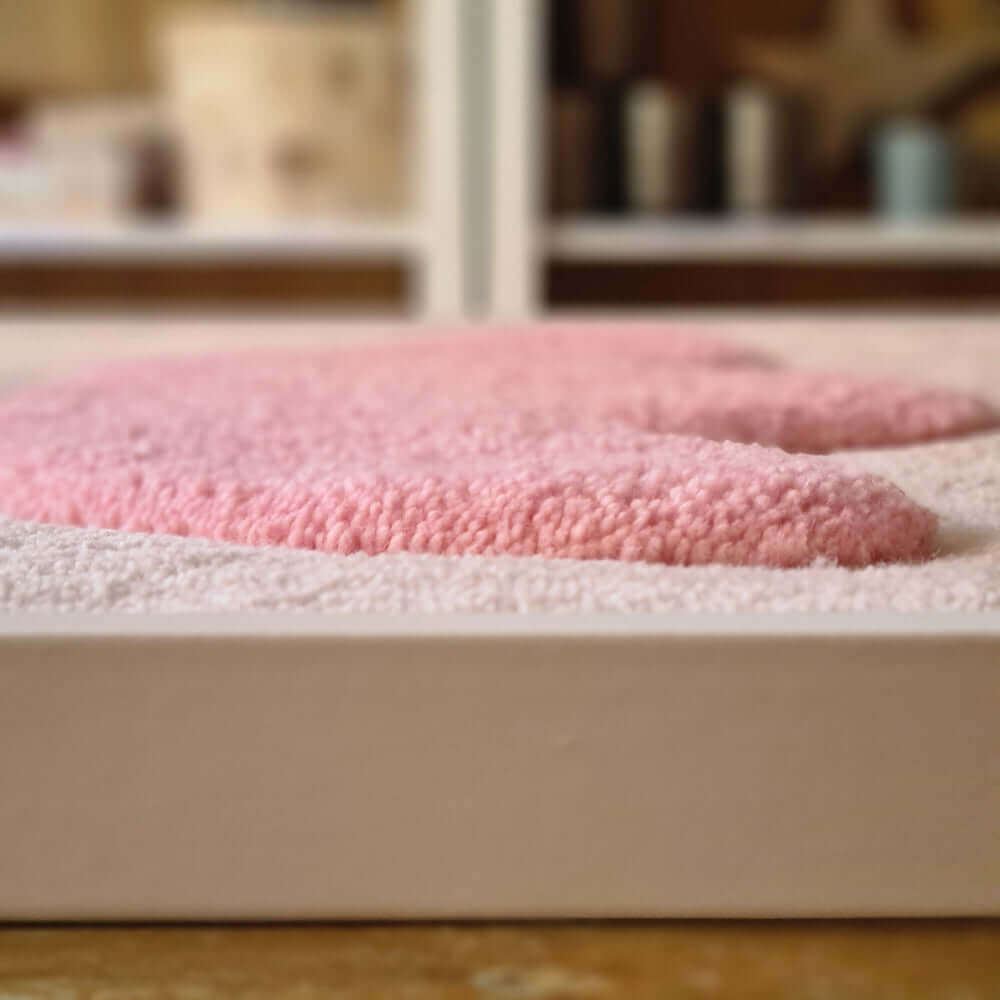 gerahmter Wandteppich "Muschel"