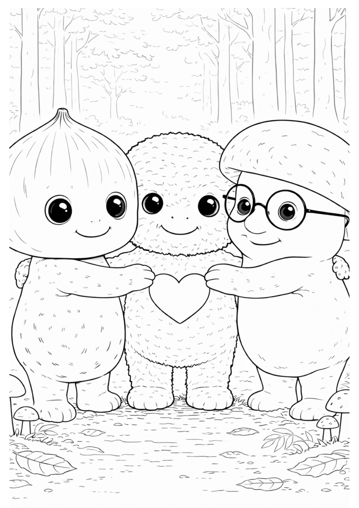 Malbuch "Abenteuer im Mooswald"