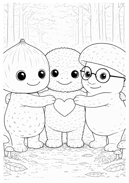 Malbuch "Abenteuer im Mooswald"