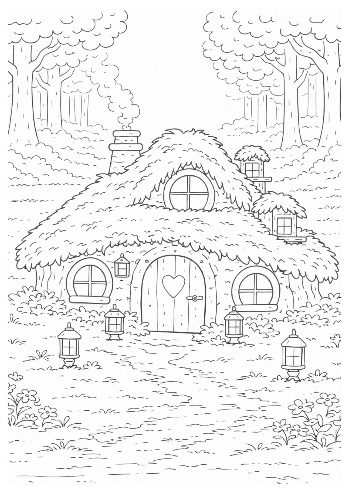 Malbuch "Abenteuer im Mooswald"