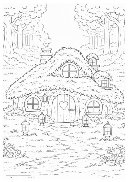 Malbuch "Abenteuer im Mooswald"