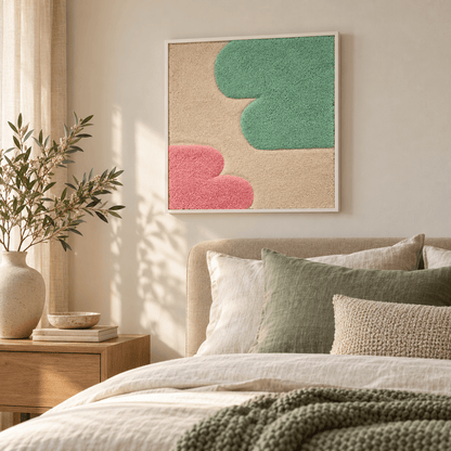 framed wall hanging "Shapes"