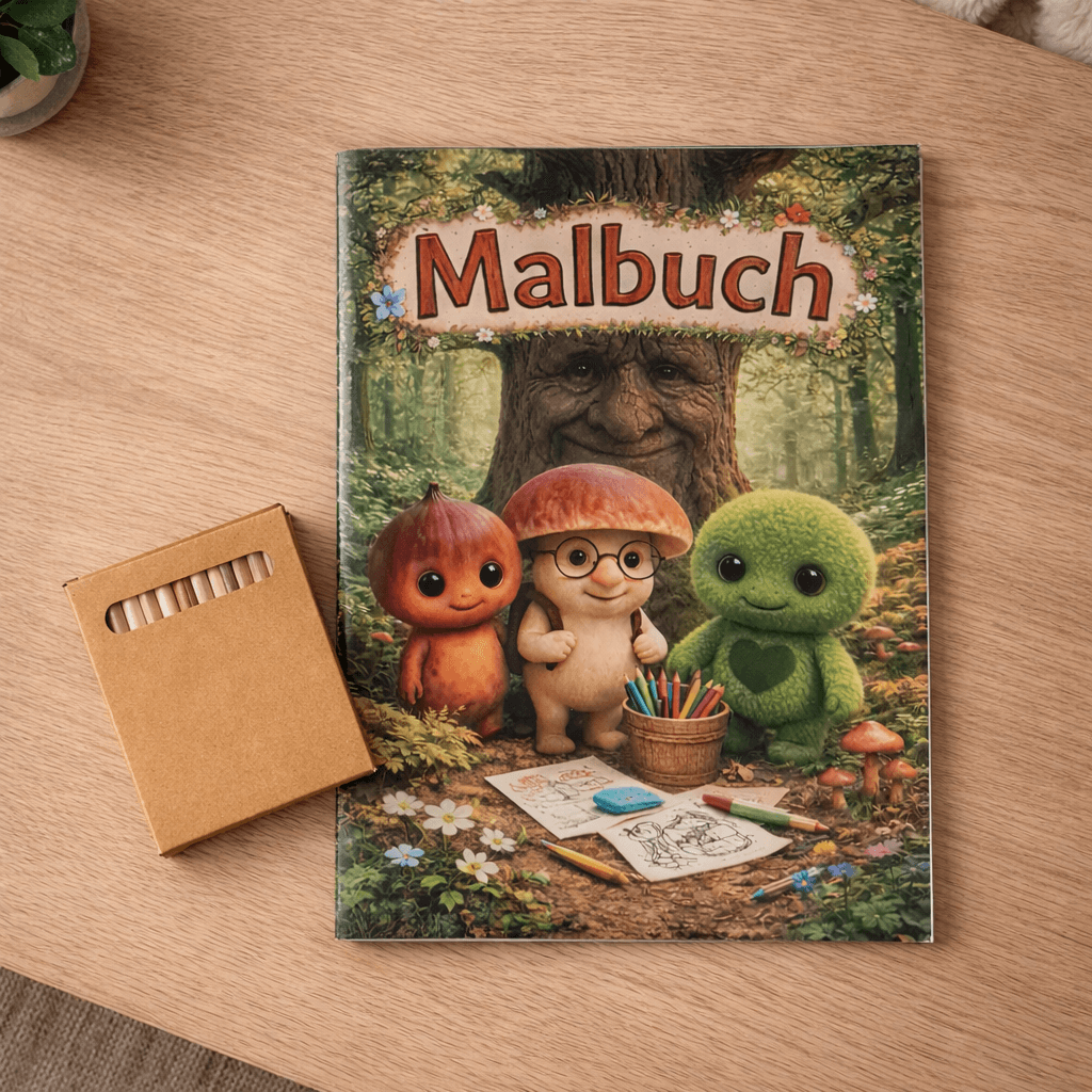 Malbuch "Abenteuer im Mooswald"