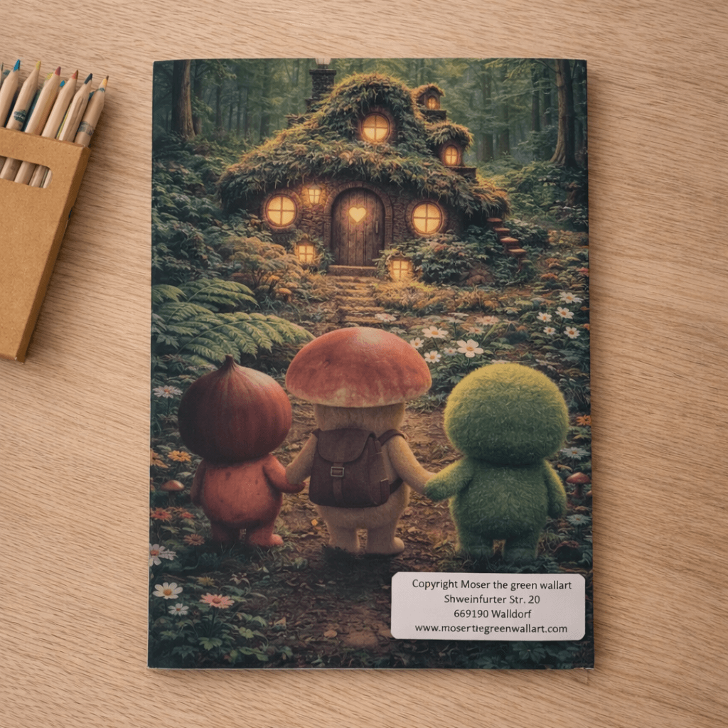 Malbuch "Abenteuer im Mooswald"